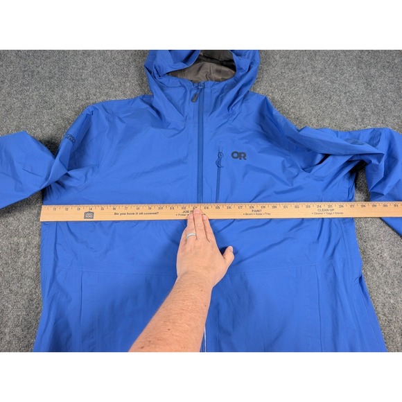 Outdoor Research Aspire II Goretex Rain Jacket Womens 2X Ultramarine Blue EUC - Picture 4 of 11